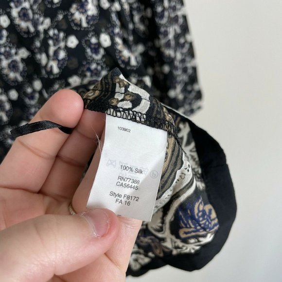 Madewell Silk Gardenhouse Off Shoulder Top Size XS - Picture 4 of 6